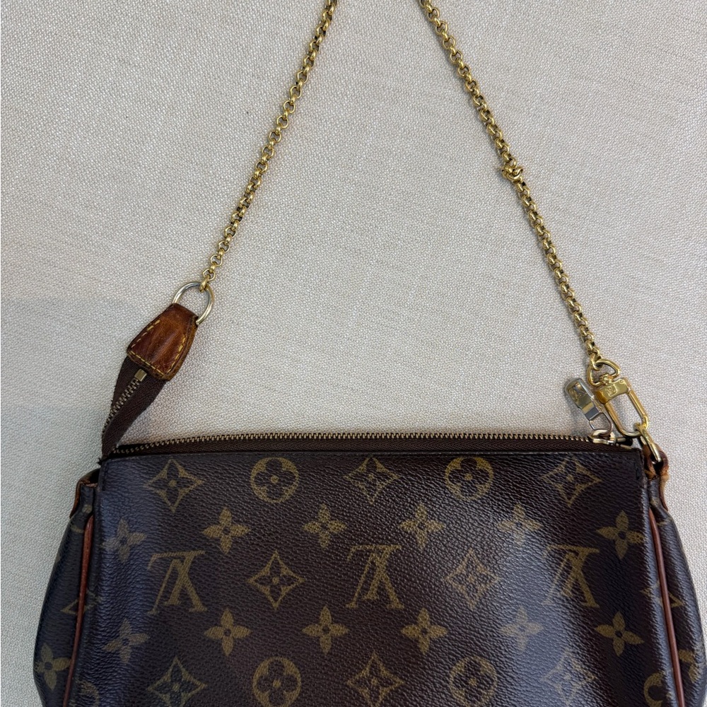 Louis Vuitton EVA Brown Monogram Cosmetic Pouch with Chain Strap - Picture 6 of 7